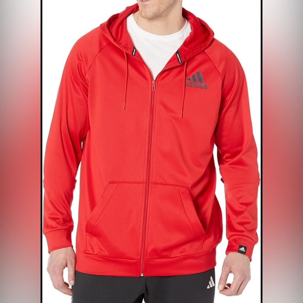 Adidas Men's Bold Red Performance Jacket